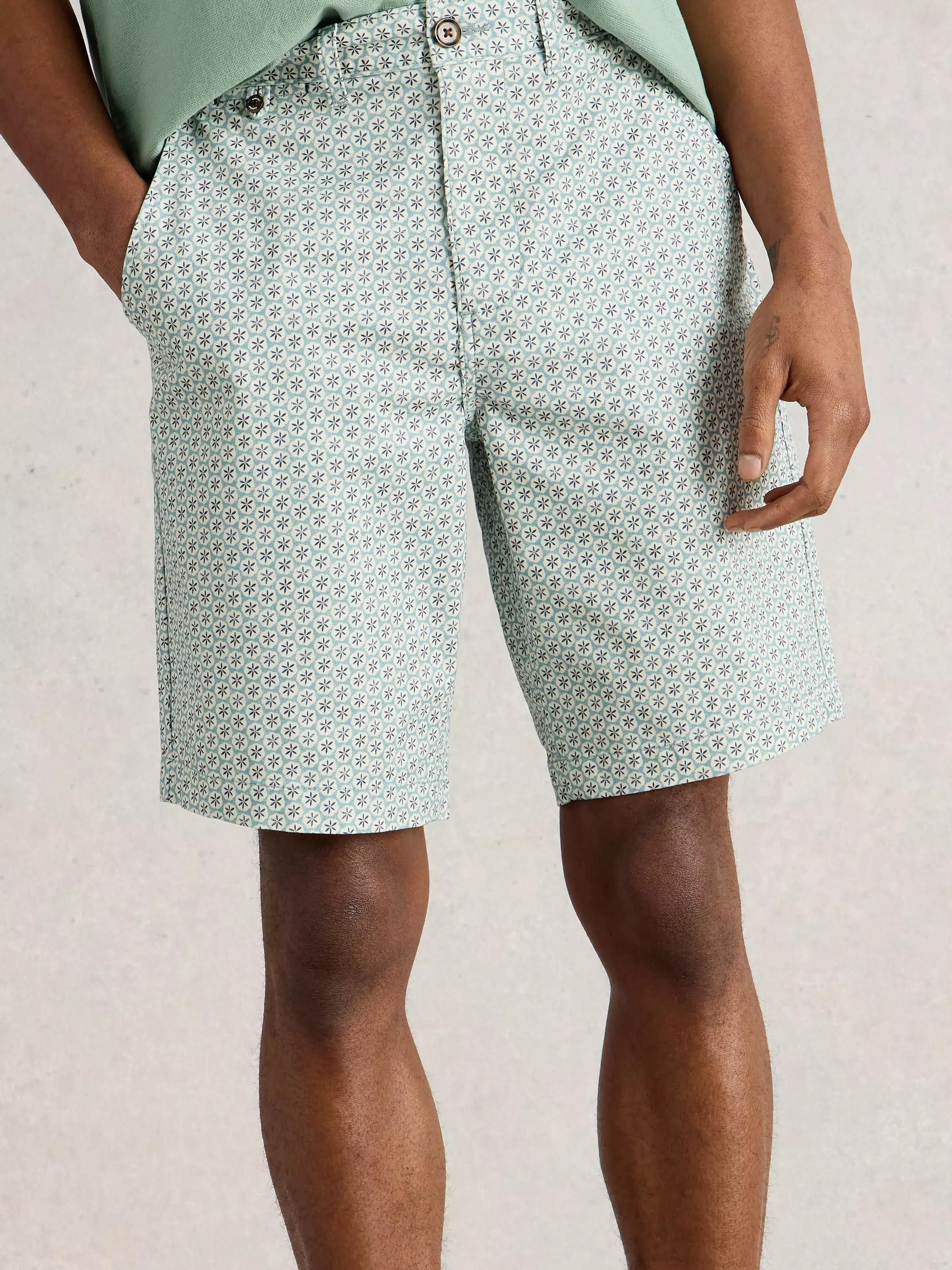 Geo Printed Chino Short