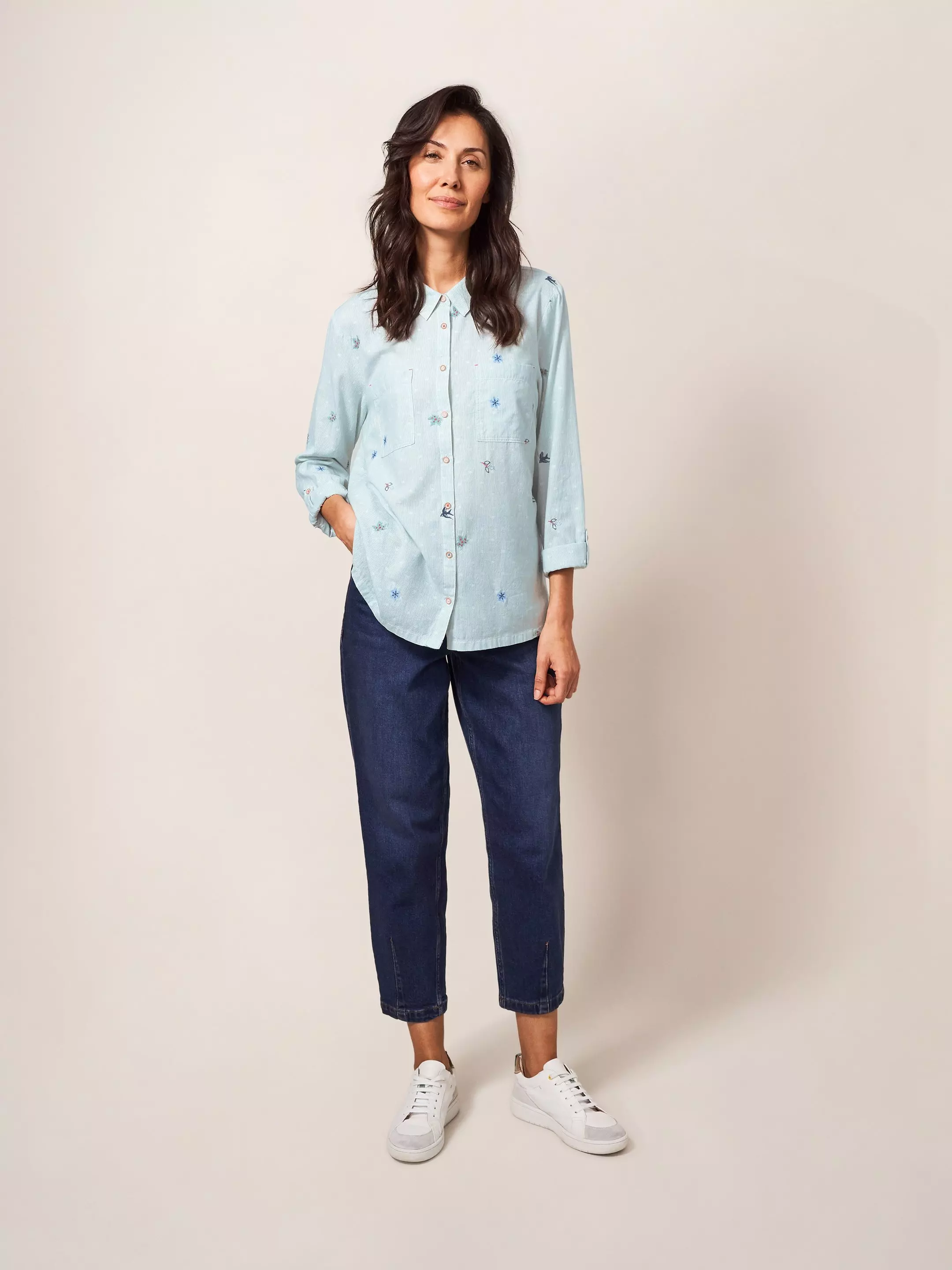 Emilia Stripe Emb Shirt 3 Emilia Stripe Emb Shirt