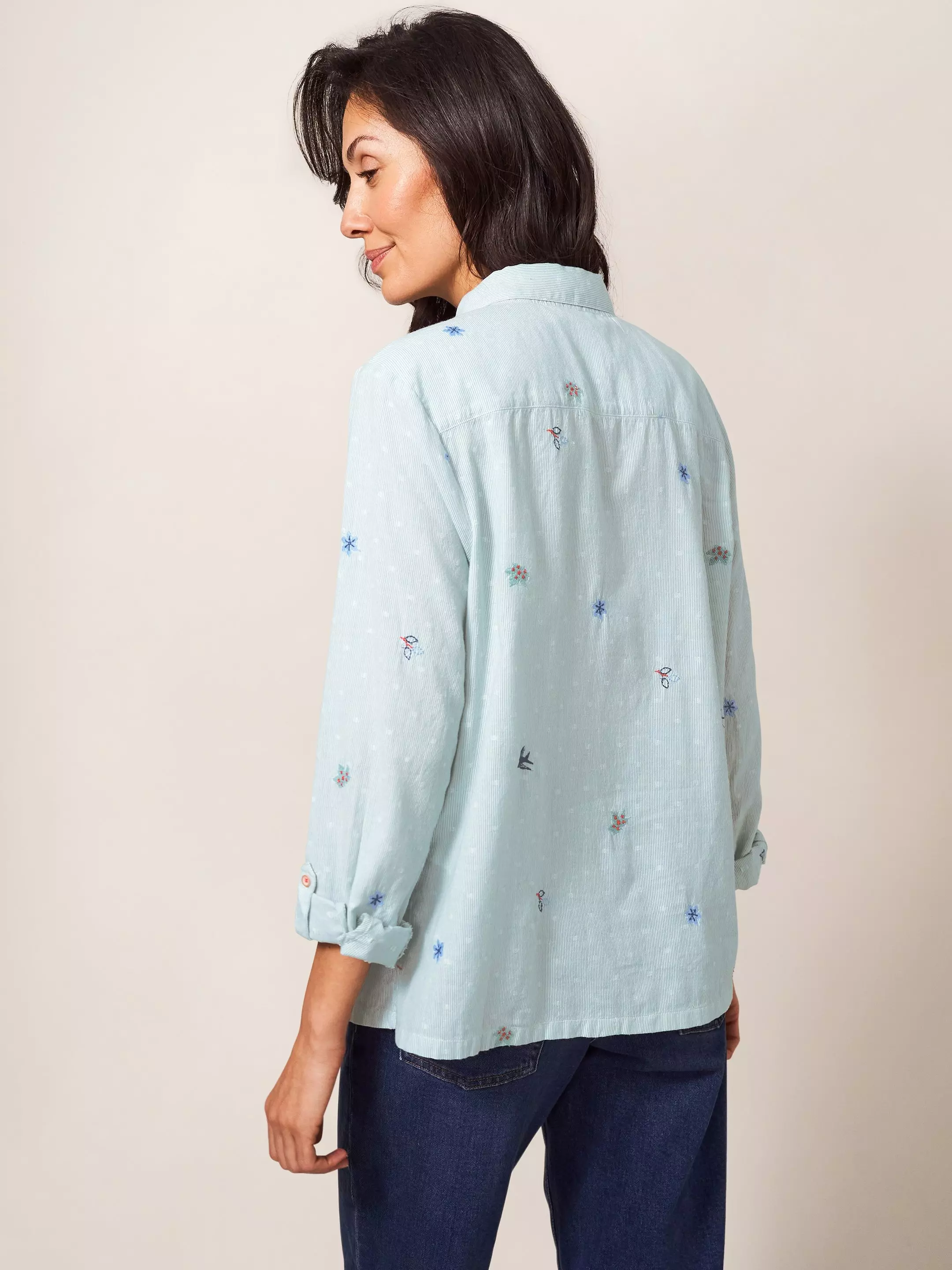 Emilia Stripe Emb Shirt 5 Emilia Stripe Emb Shirt