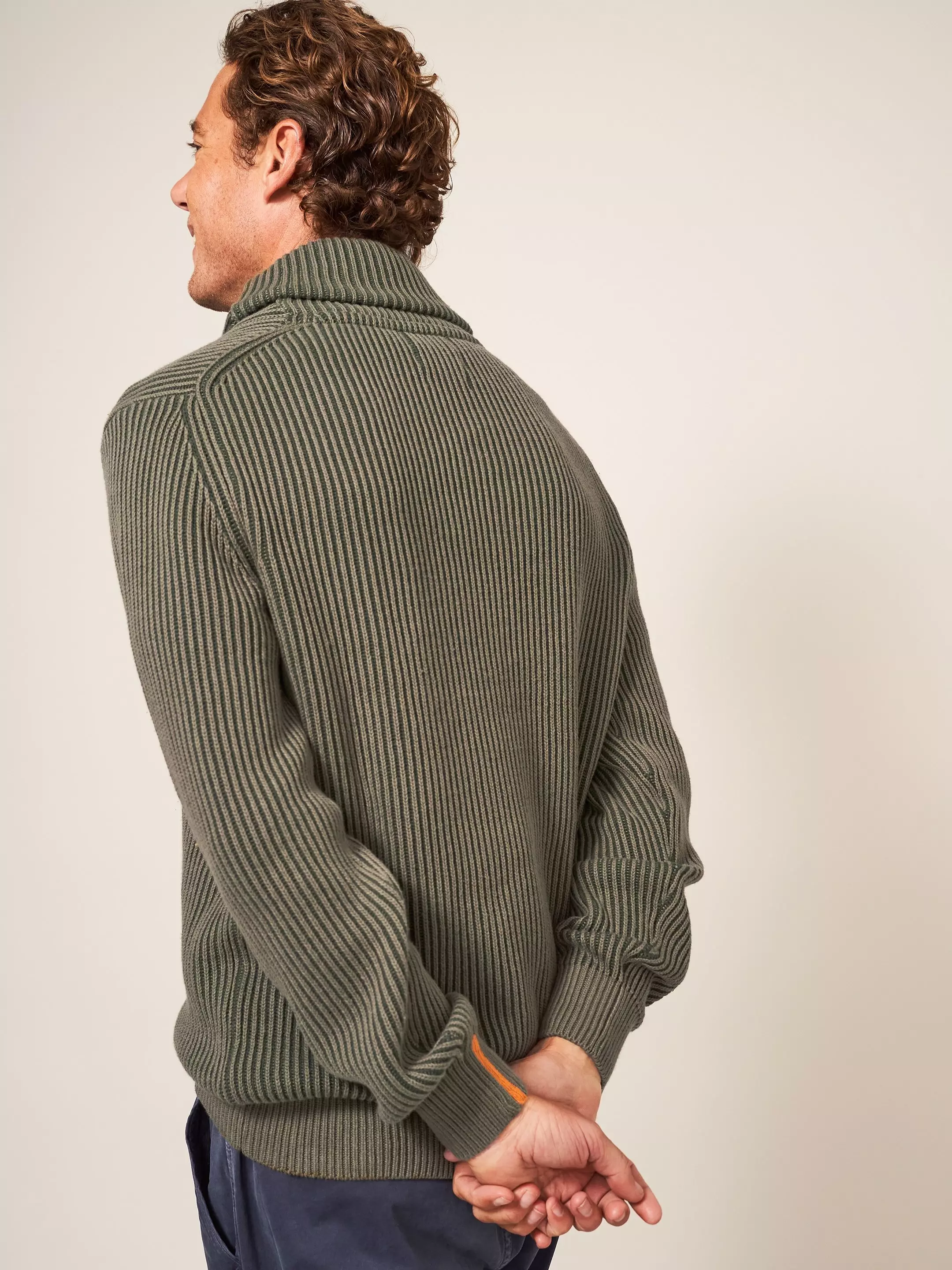 Shawl Neck Rib Jumper 5 Shawl Neck Rib Jumper