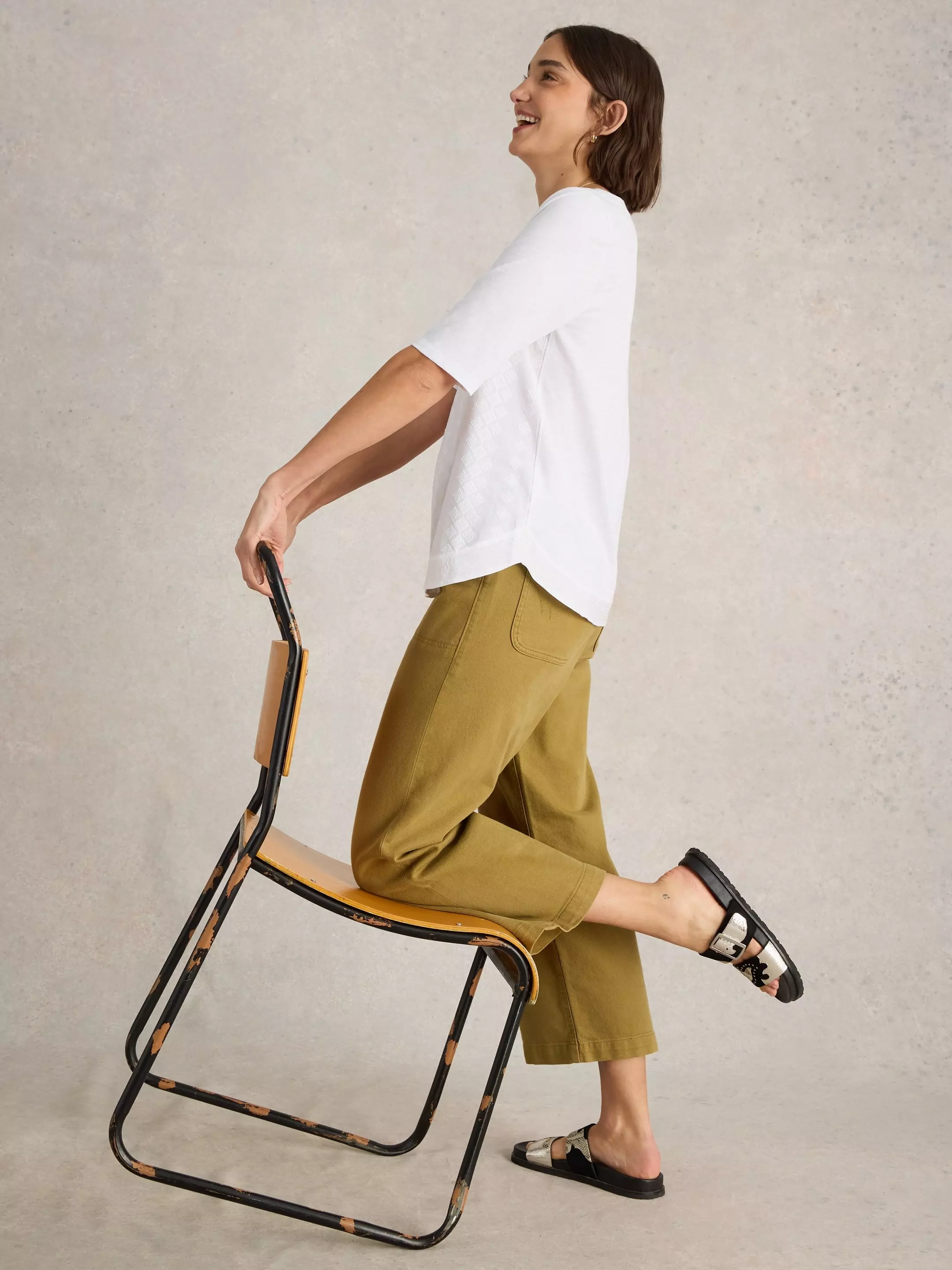 WEAVER NOTCH NECK TOP 3 WEAVER NOTCH NECK TOP