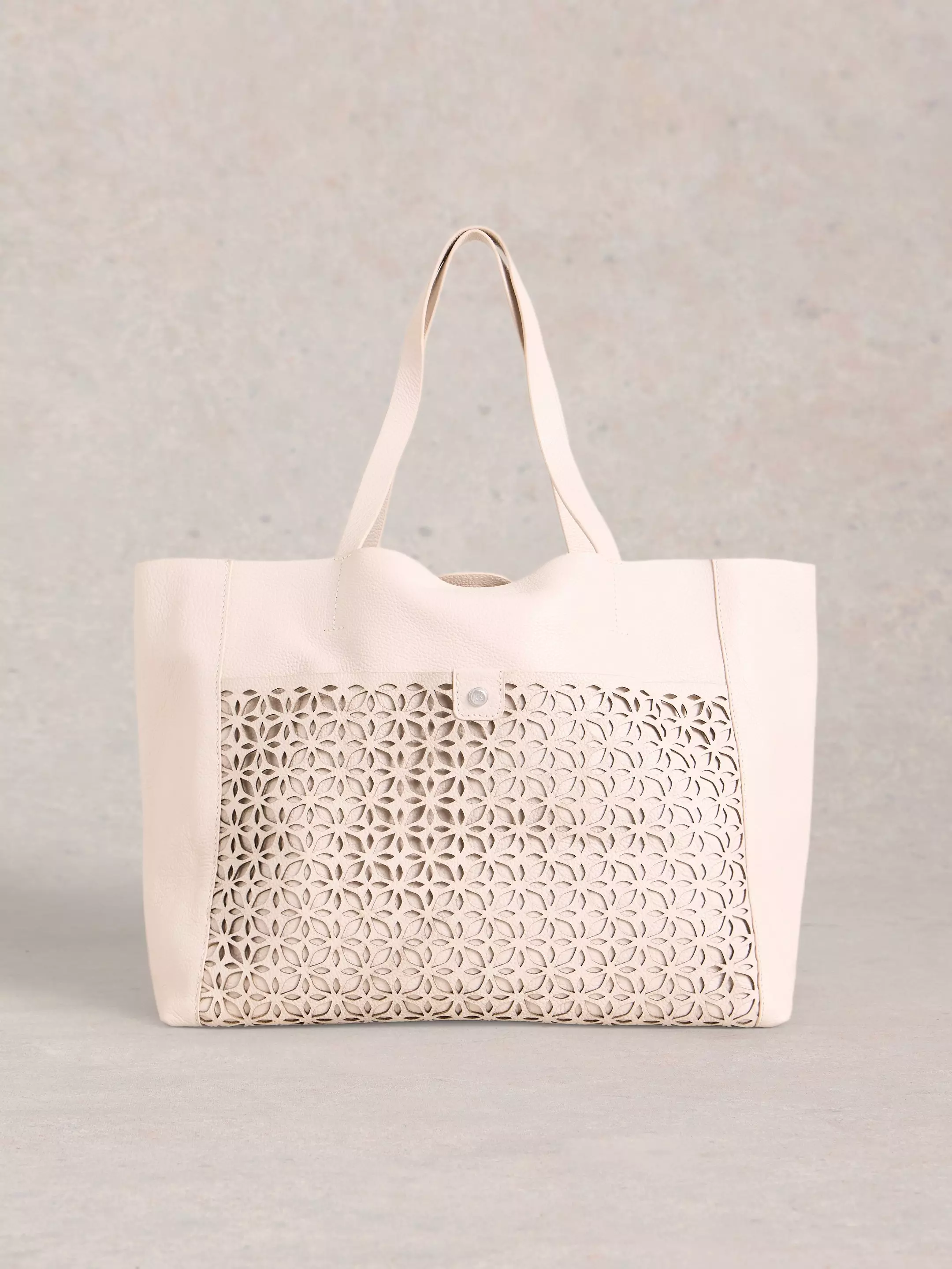 Layla Lasercut Leather Tote