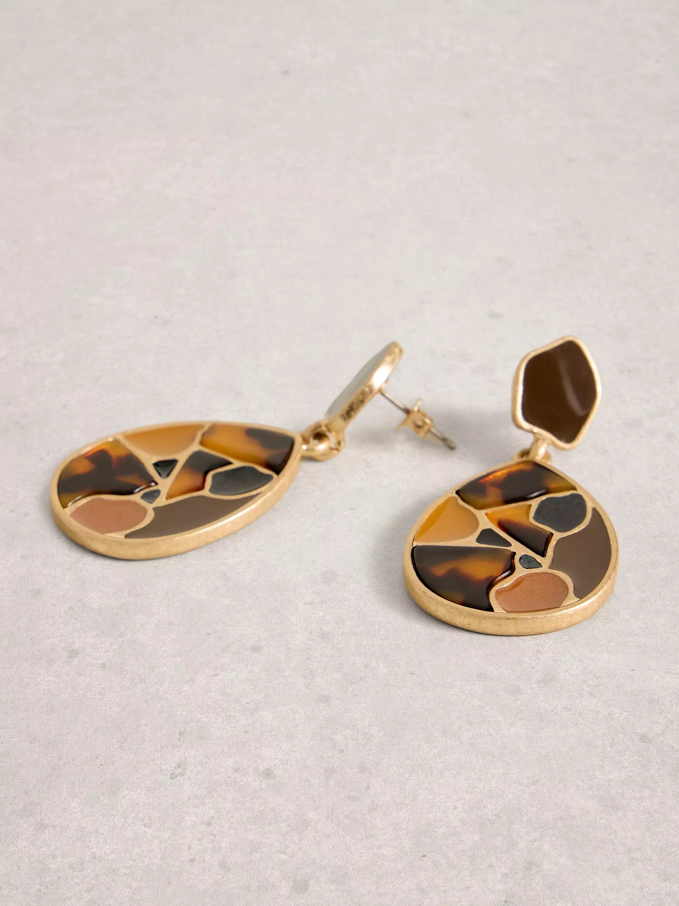Tile Drop Mosaic Earring 3 Tile Drop Mosaic Earring