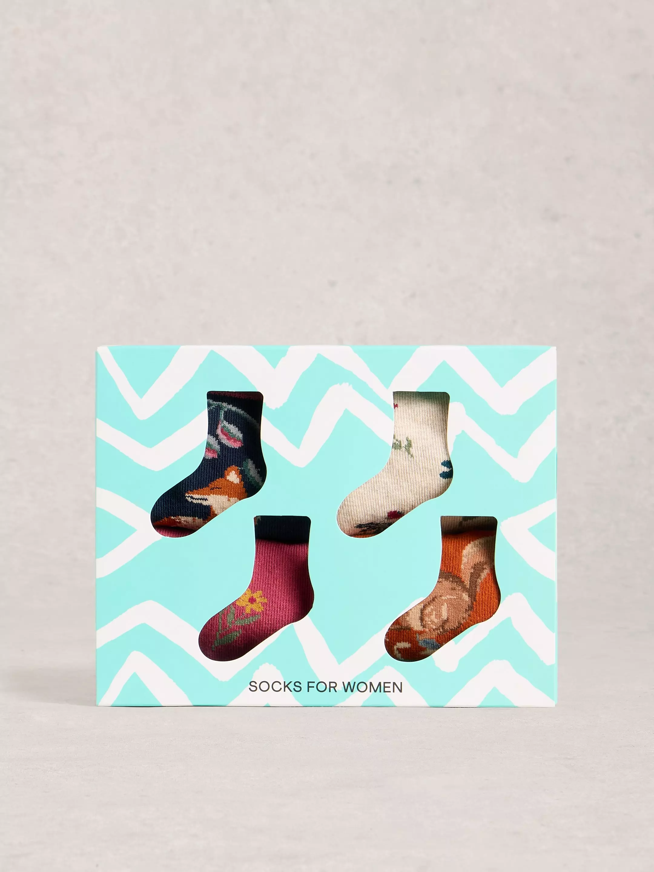 4 Pack Woodland Ankle Socks