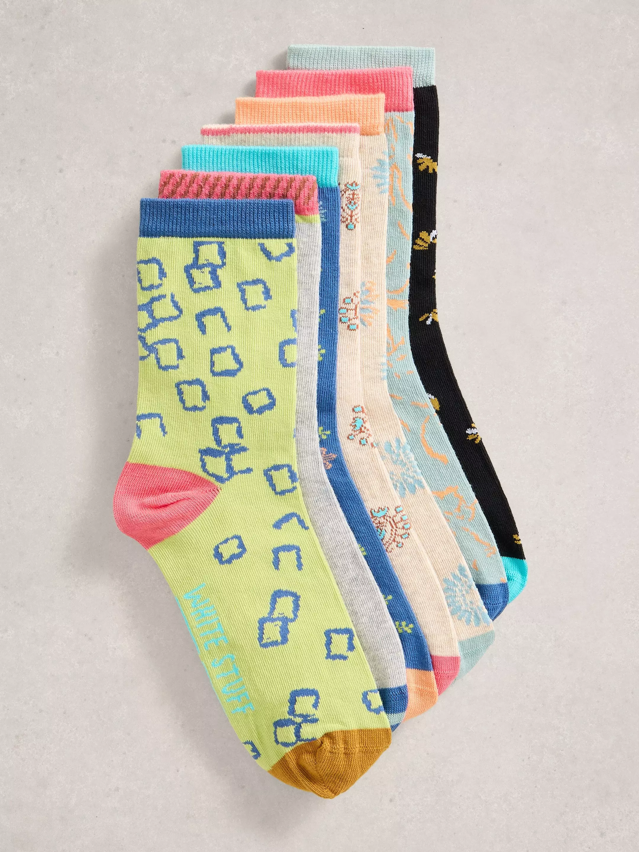 7 Pack Ankle Socks