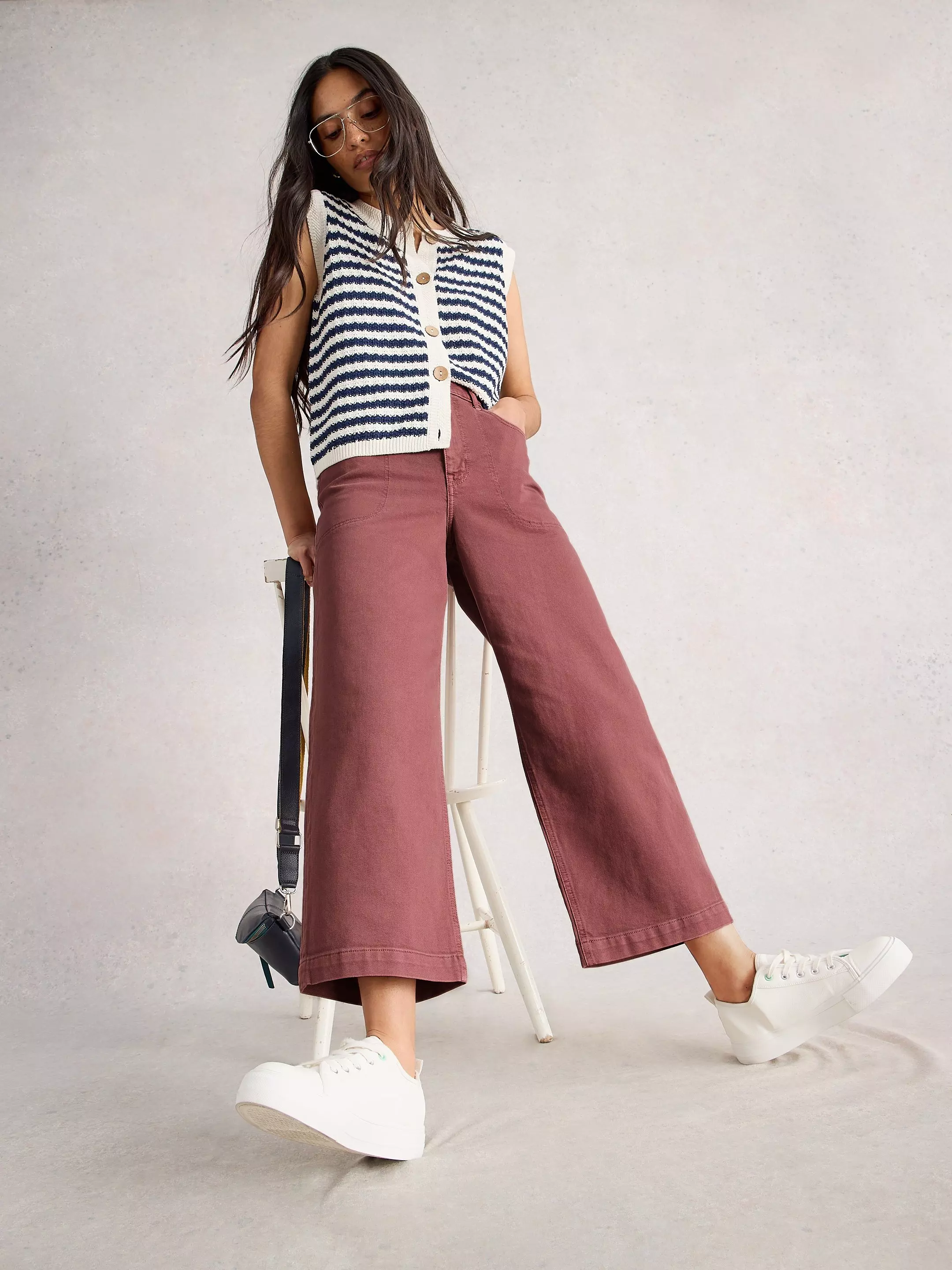 Crop Tia Wide Leg Jean