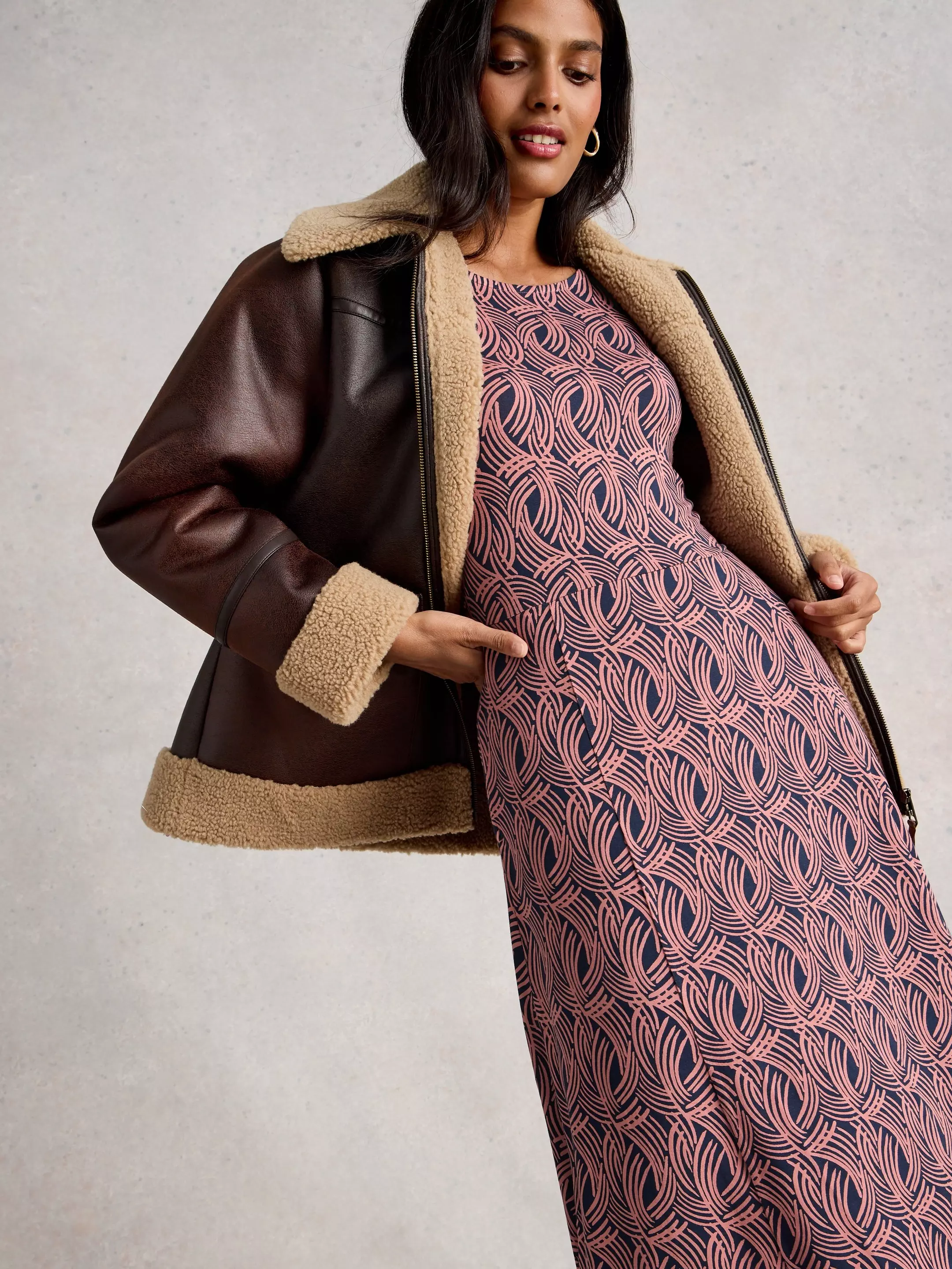 Madeline Jersey Crew Neck Dress