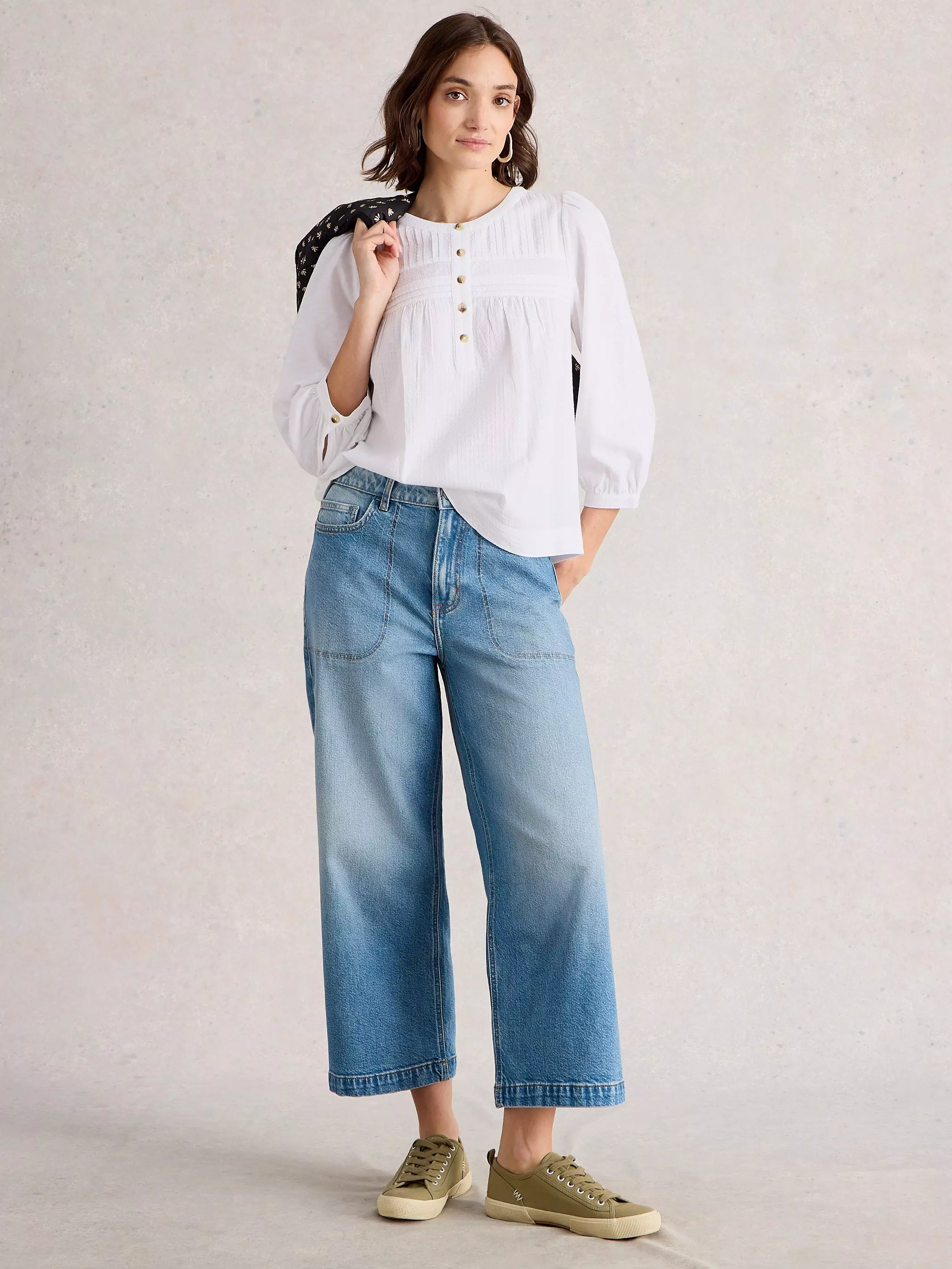 ISLA HALF BUTTON TOP 3 ISLA HALF BUTTON TOP
