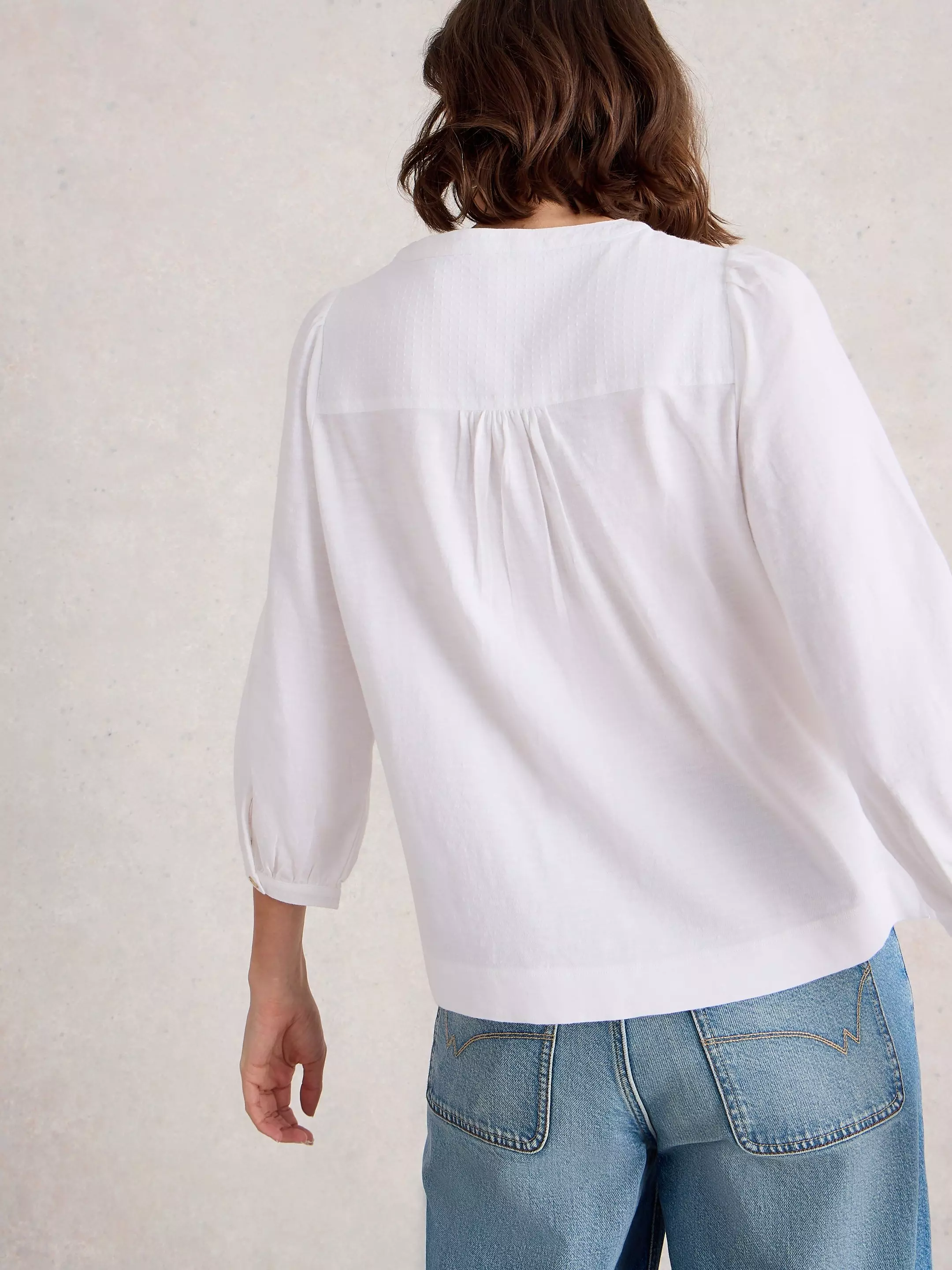 ISLA HALF BUTTON TOP 5 ISLA HALF BUTTON TOP