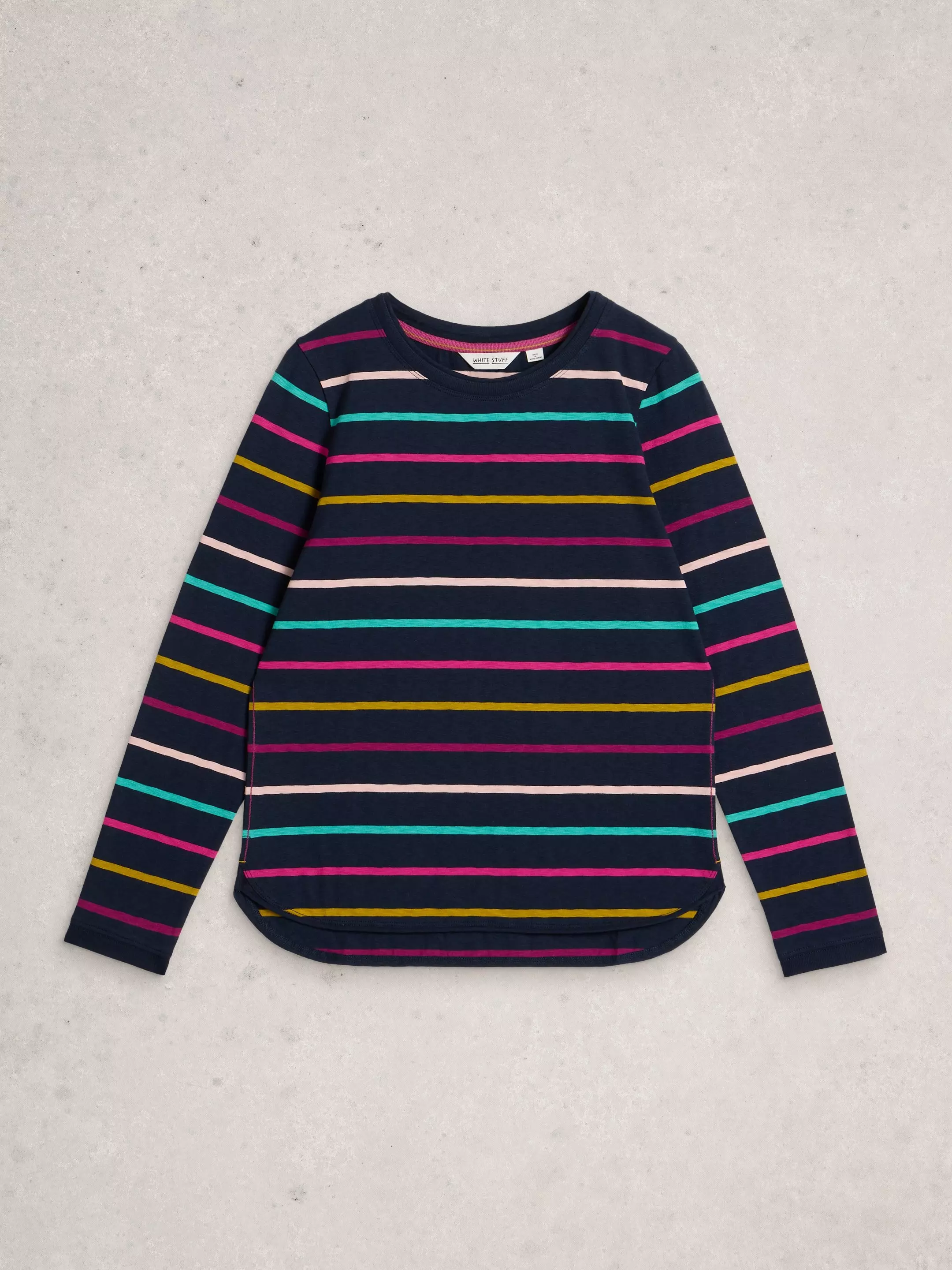 CLARA STRIPE CREW NECK TEE 6 CLARA STRIPE CREW NECK TEE