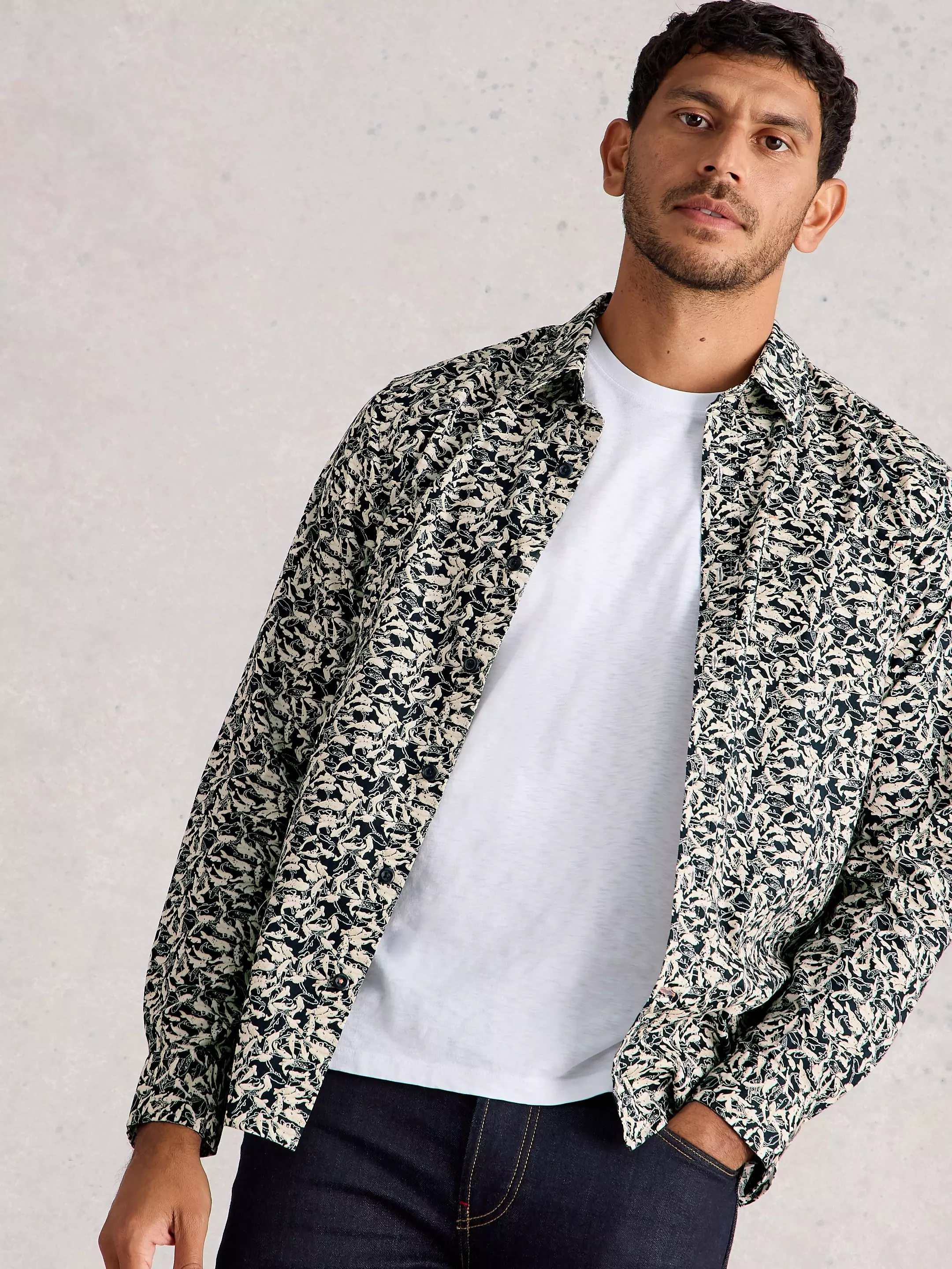 Salcombe Fish Print Shirt