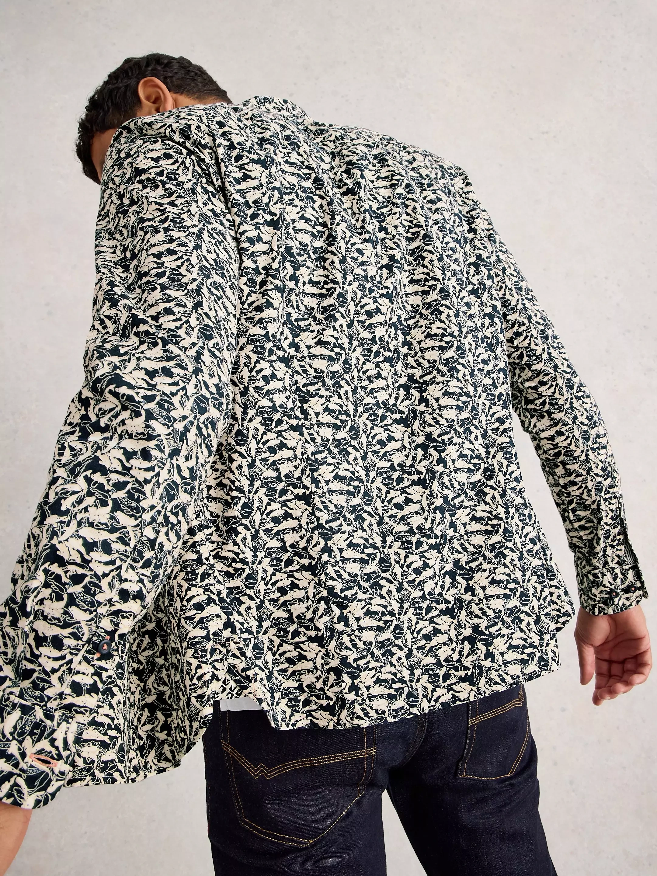 Salcombe Fish Print Shirt 5 Salcombe Fish Print Shirt