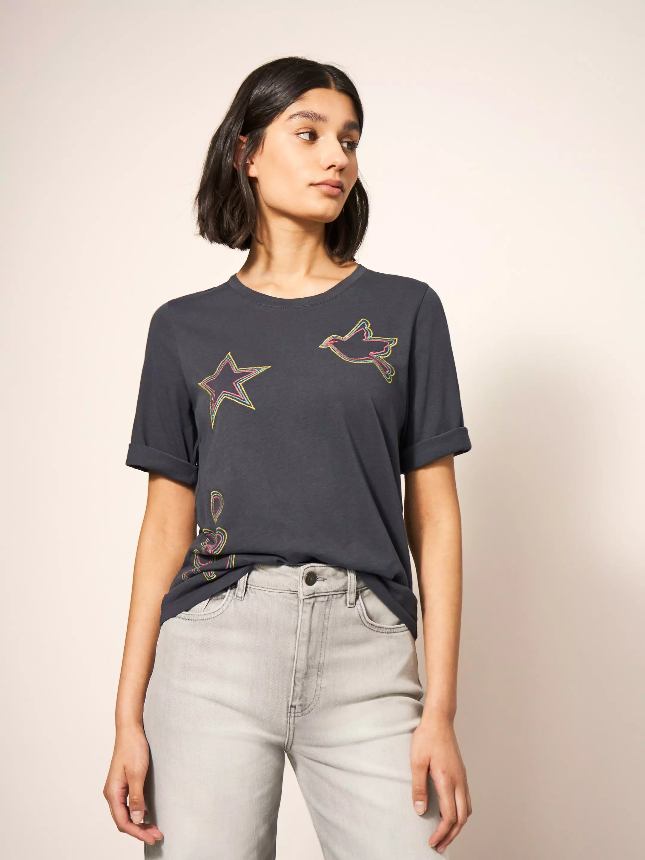ANNABEL EMBROIDERED TEE