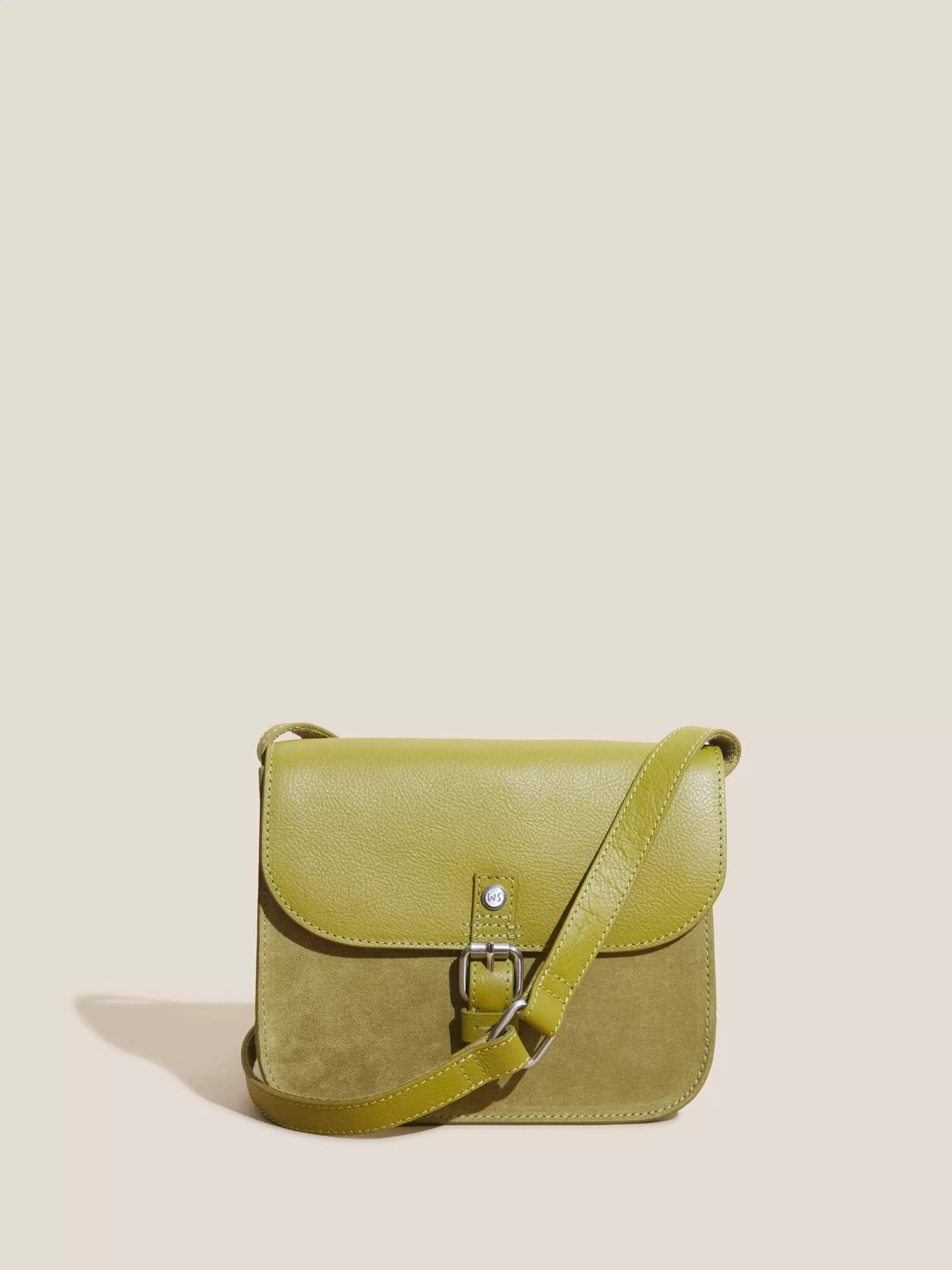Eve Buckle Leather Satchel