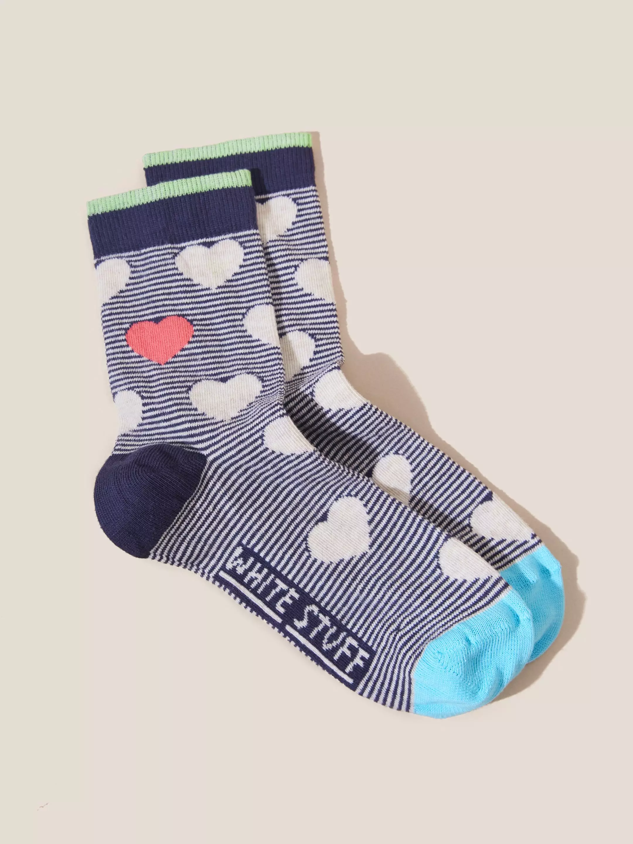 Heart Stripe Socks 3 Heart Stripe Socks
