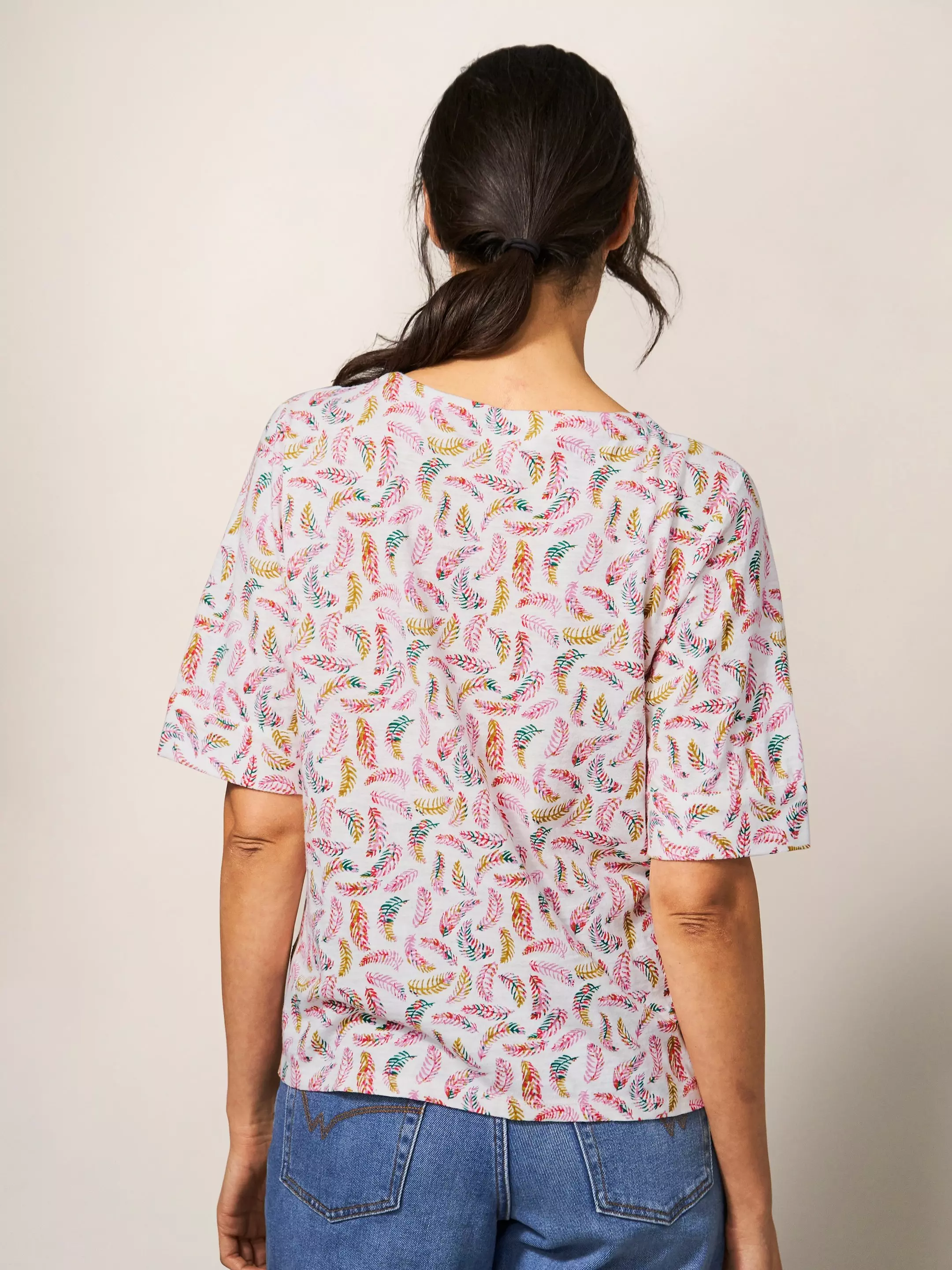 Tie Hem Print Top 5 Tie Hem Print Top
