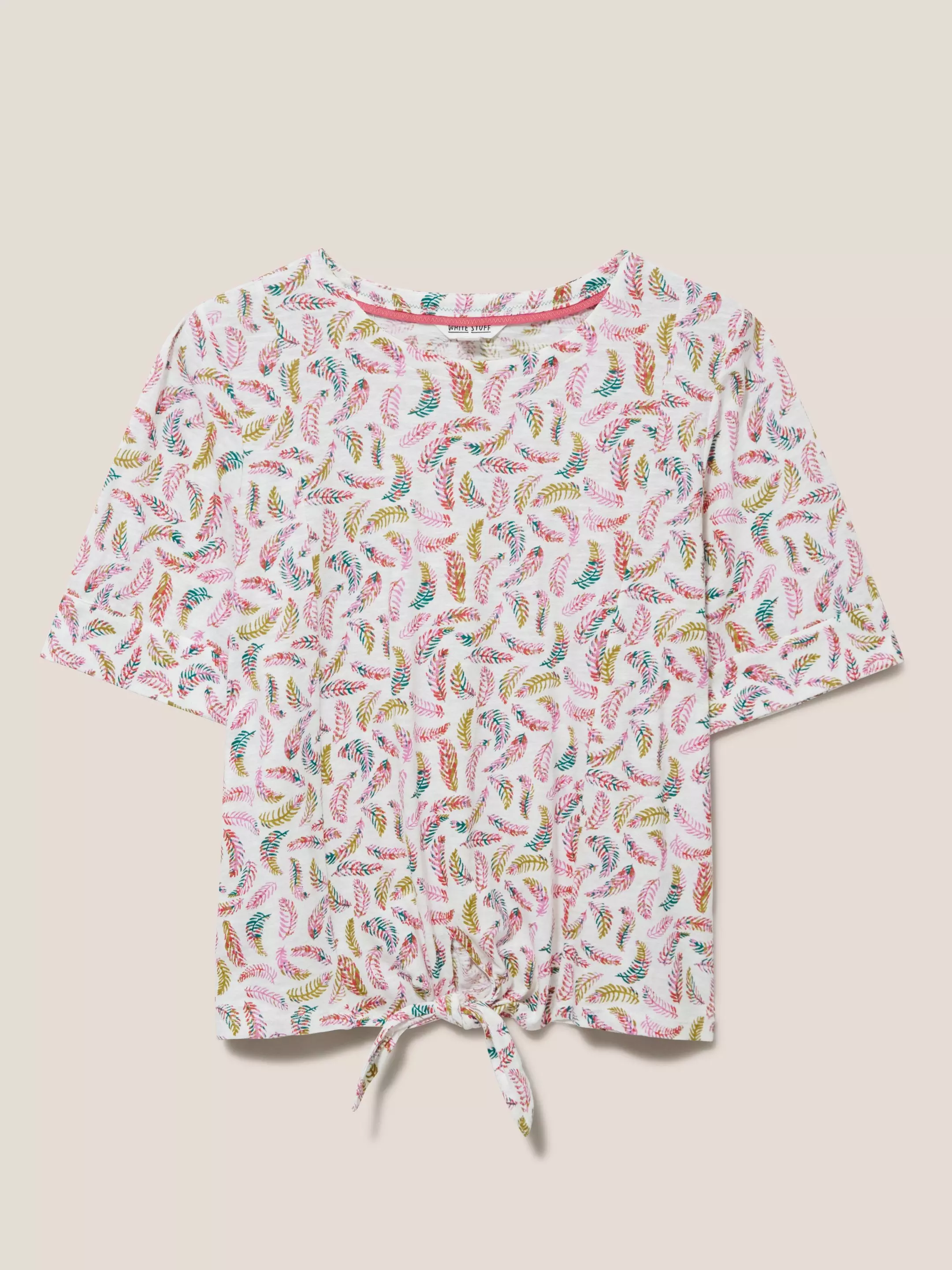 Tie Hem Print Top 6 Tie Hem Print Top
