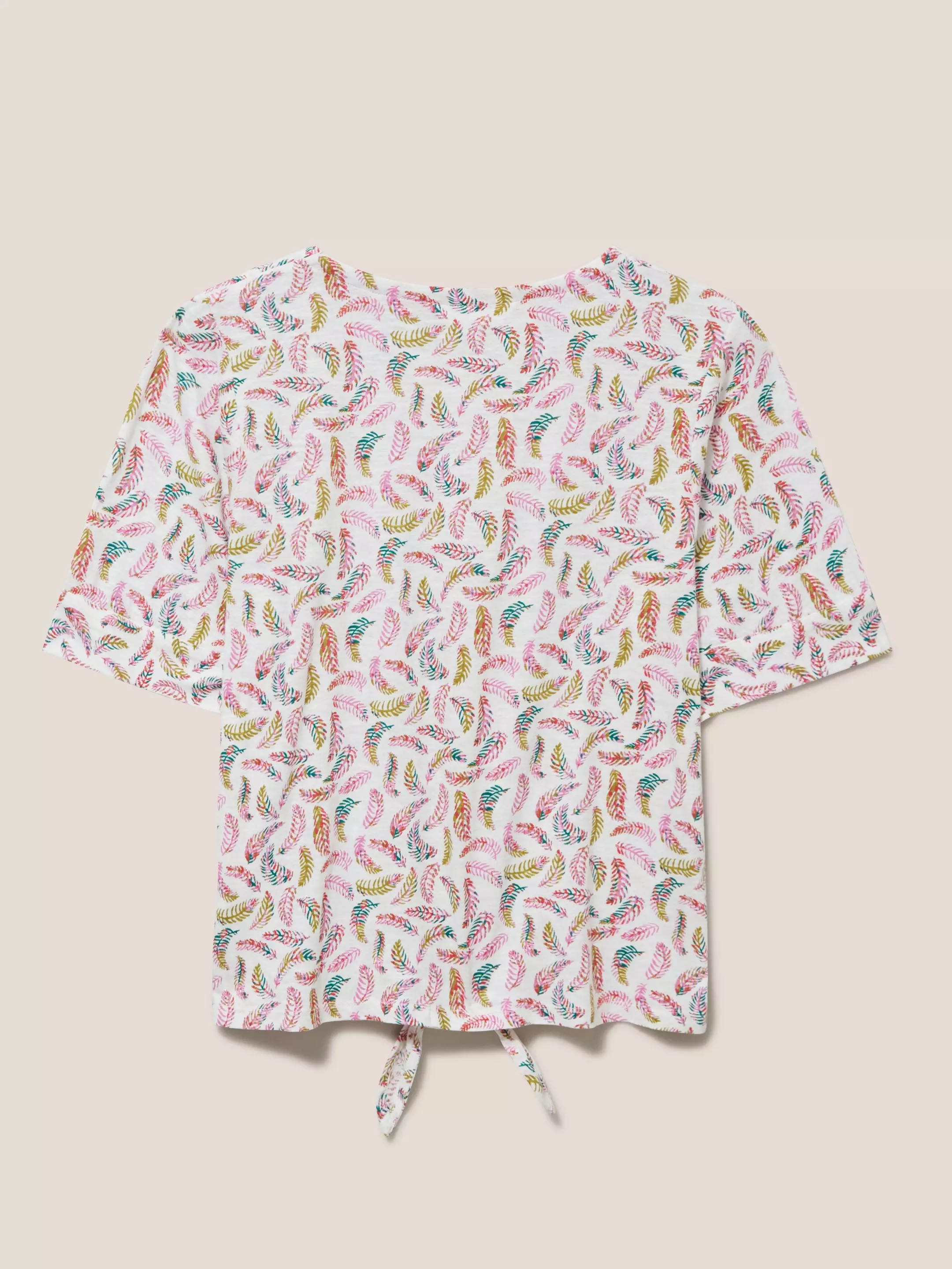 Tie Hem Print Top 8 Tie Hem Print Top