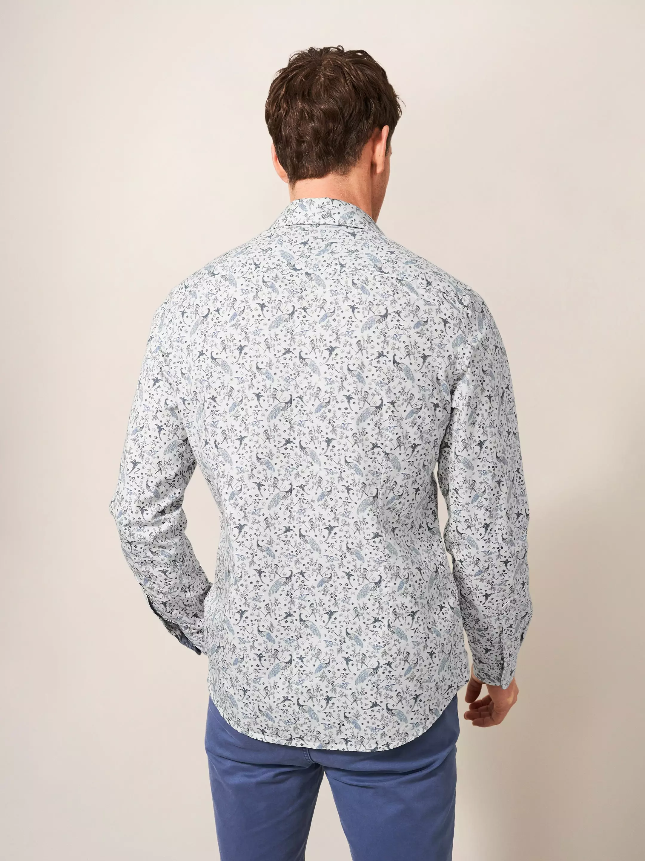 Peacock Printed Slim Fit Shirt 6 Peacock Printed Slim Fit Shirt