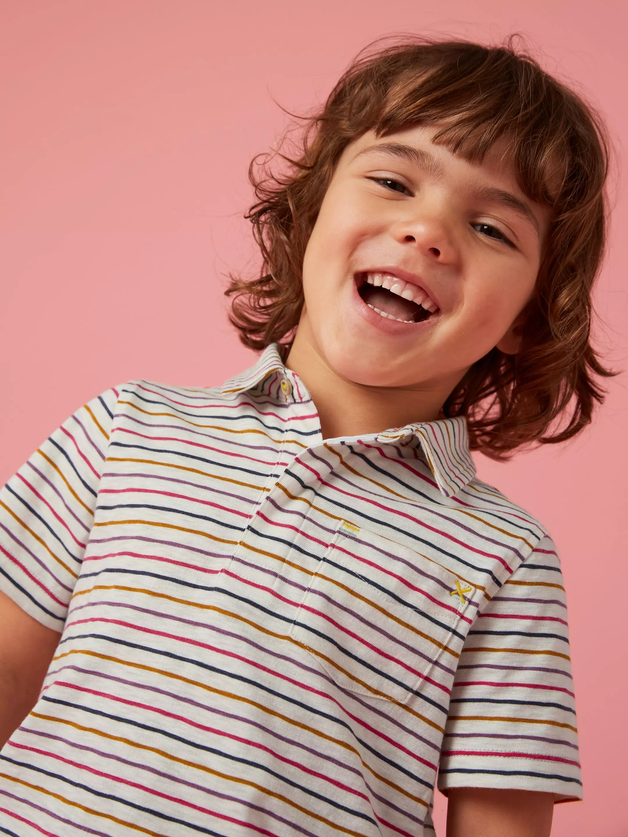 Striped SS Polo
