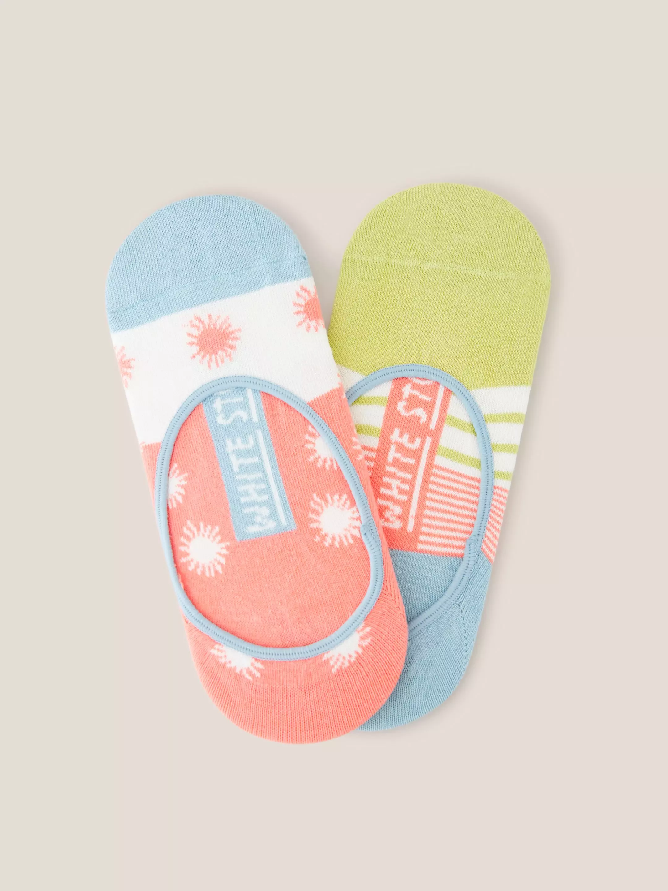 2 Pack Sun Footsie Socks