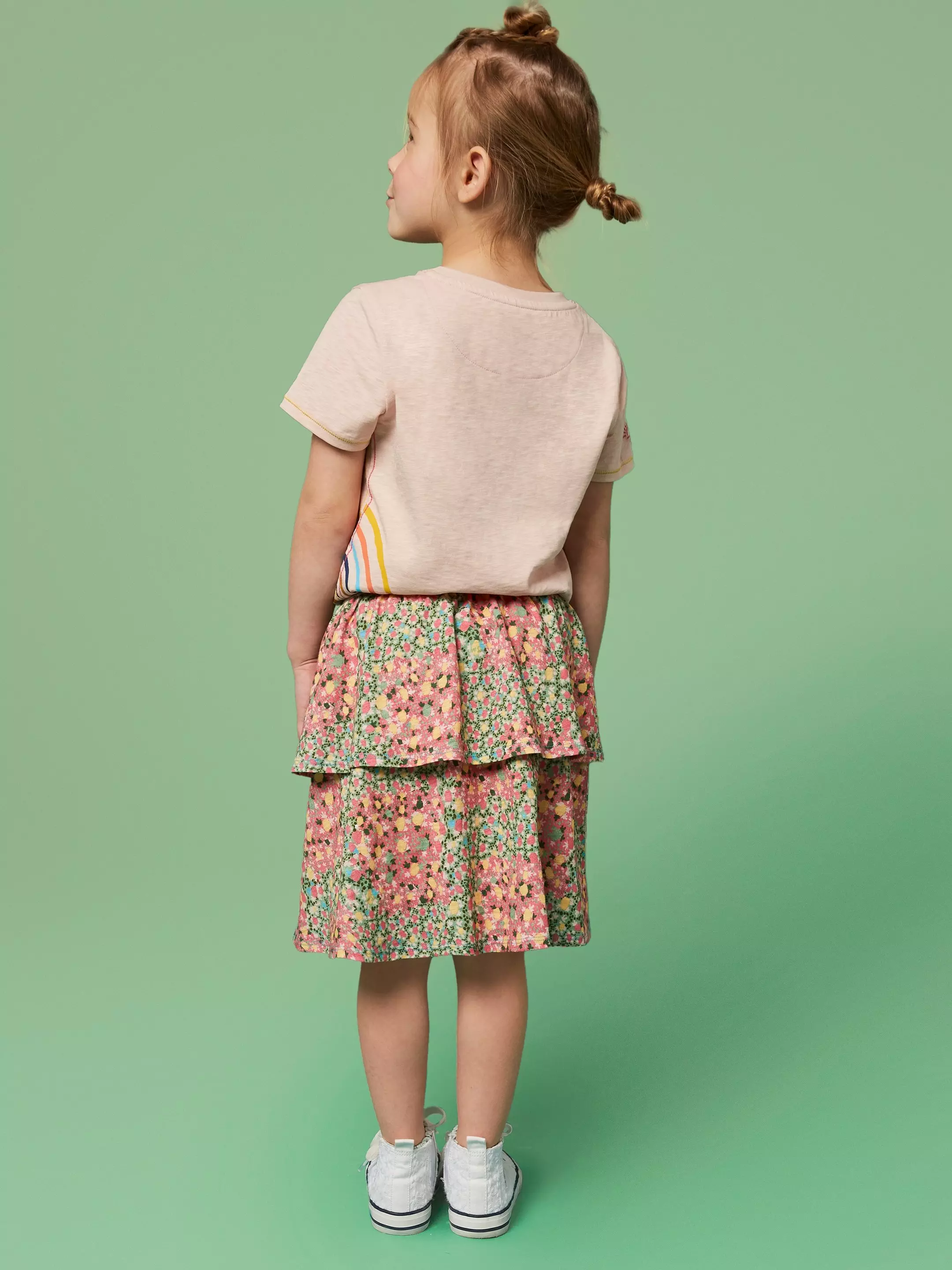 India Printed Tiered Skirt 5 India Printed Tiered Skirt